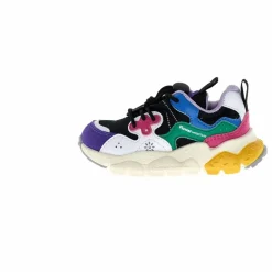 Flower Mountain Baskets Yamano 3 Lacets Cuir Eco et Nylon ||Enfant Baskets