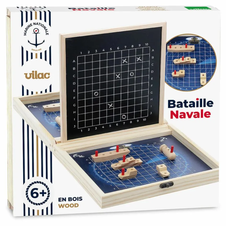 Vilac Bataille navale| Jeux De Société|Jeux Éducatifs