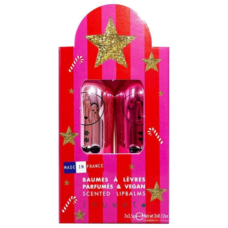 Inuwet Baumes à lèvres Couture Metal - Set de 2|Enfant Soins Du Visage|Coffrets