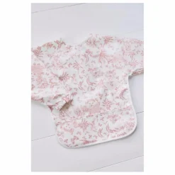New Tartine et Chocolat Bavoir à manches enduit Toile de Jouy | Rose pêche