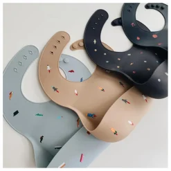 Hot Mushie Bavoir en silicone | Noisette