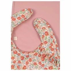 Hot Konges Sløjd Bavoirs à volants Kaluka - Set de 2 | Rose