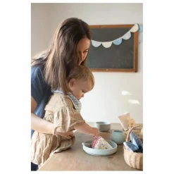 Online Soft Spot Bavoirs bandana Cottage en coton bio - Set de 3 | Bleu