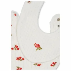 Konges Sløjd Bavoirs|Bavoirs, Langes*Bavoirs pointelle Rose Red - Set de 2 |