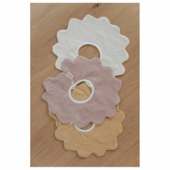 Soft Spot Bavoirs|Puériculture*Bavoirs pétale en coton bio - Set de 3 |