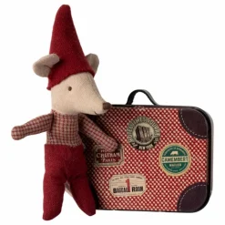 Maileg Maisons De Poupées*Bébé souris de Noël et sa valise |