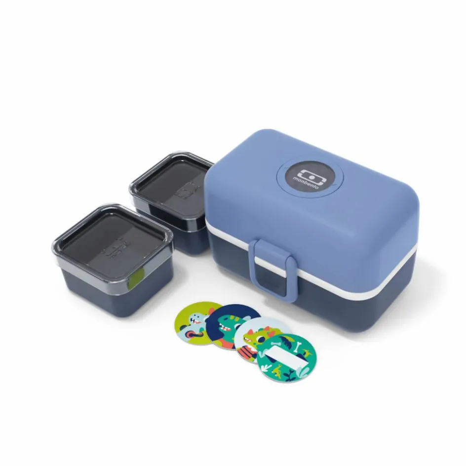 Hot Monbento Bento enfant modulable 3 compartiments MB Tresor | Bleu pâle