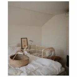 Bermbach Handcrafted Berceau cododo Martha en rotin - Liens coton| Berceaux|Lits Cododo