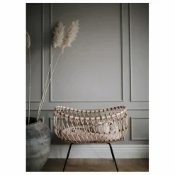 Bermbach Handcrafted Berceau Emil en rotin - Liens cuir| Berceaux|Lits Bébé