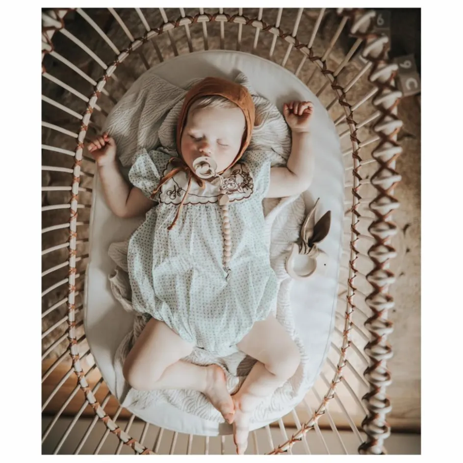 Bermbach Handcrafted Berceaux|Lits Bébé*Berceau Lola en rotin - Liens cuir