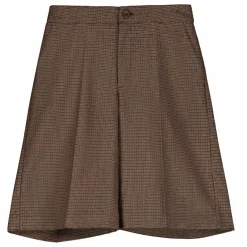 Online Tangerine Bermuda Carreaux Laine | Marron