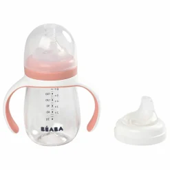 Béaba Biberons|Vaisselle, Tétines*Biberon d'apprentissage 2 en 1- 240 ml |
