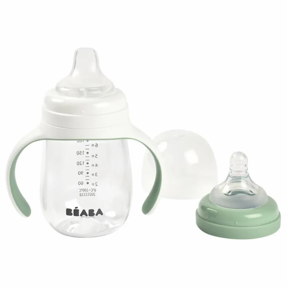 Béaba Biberons|Puériculture*Biberon d'apprentissage 2 en 1- 240 ml |