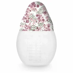 Elhée Biberons|Puériculture*Biberon en silicone médical et tétine physiologique Mimosa Field - x Liberty |