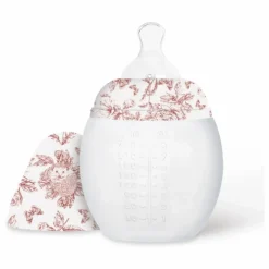Elhée Biberon en silicone médical et tétine physiologique Toile de Jouy - x Tartine et Chocolat || Biberons|Puériculture