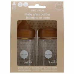 Biberons en verre à col large Débit lent - Lot de 2 Biberons|Puériculture