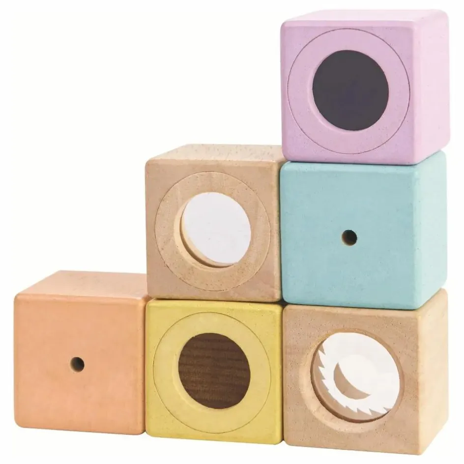 Discount Blocs sensoriels pastel - Set de 6 Jouets D'Éveil|Jouets D'Éveil