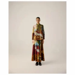 Femme CORD Blouses, Chemises*Blouse A-Line Lakeside Satin de Coton |