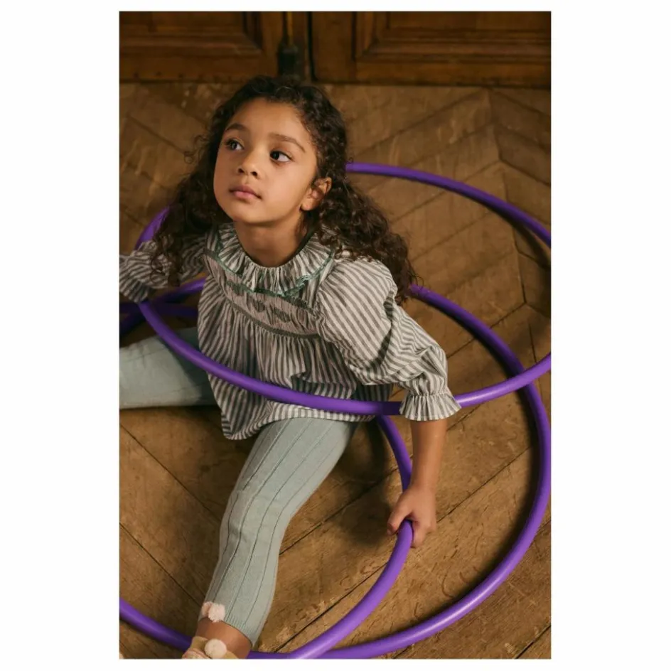 Louise Misha Blouse Antonella Rayée Coton Bio ||Enfant Blouses, T-Shirts|Blouses, T-Shirts