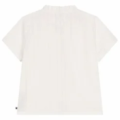 New Petit Bateau Blouse Bichou Popeline Coton Bio | Blanc