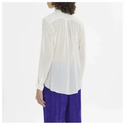 Femme Forte Forte Blouses, Chemises*Blouse Brodée Bohémienne Coton et Voile de Soie |