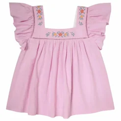 Outlet Tocoto Vintage Blouse Brodée Volants | Lilas tLilas