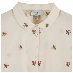 Hot Blouse Calypso Brodée Ao Roses | Femme Blouses, Chemises