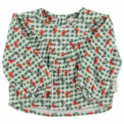 Piupiuchick Blouse Carreaux Fleurs ||Enfant Blouses, T-Shirts|Blouses, T-Shirts