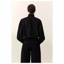 Leon & Harper Blouse Chana Rayée Métallisée ||Femme Blouses, Chemises