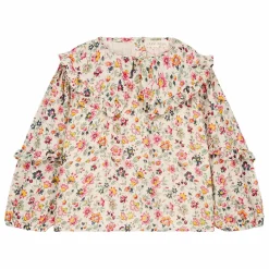 New Louise Misha Blouse Cleo Fleurie Coton Bio | Crème