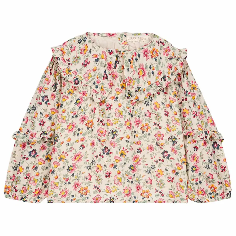New Louise Misha Blouse Cleo Fleurie Coton Bio | Crème