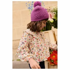 New Louise Misha Blouse Cleo Fleurie Coton Bio | Crème