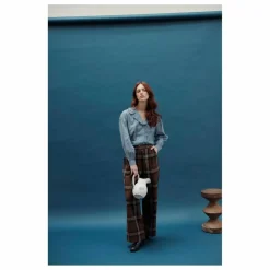 Discount Emile et Ida Blouse Célia Chambray | Bleu