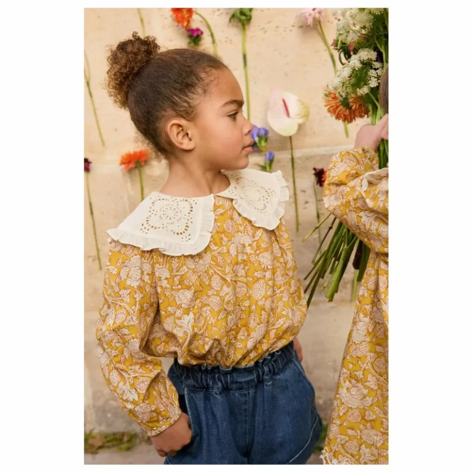 Hot Louise Misha Blouse Col Brodé Clea Coton Bio | Miel