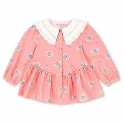 Sale Blouse Col Cœurs Coton Bio | Enfant Blouses, T-Shirts|Blouses, T-Shirts