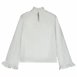 Online Tangerine Blouse Col Volants | Blanc