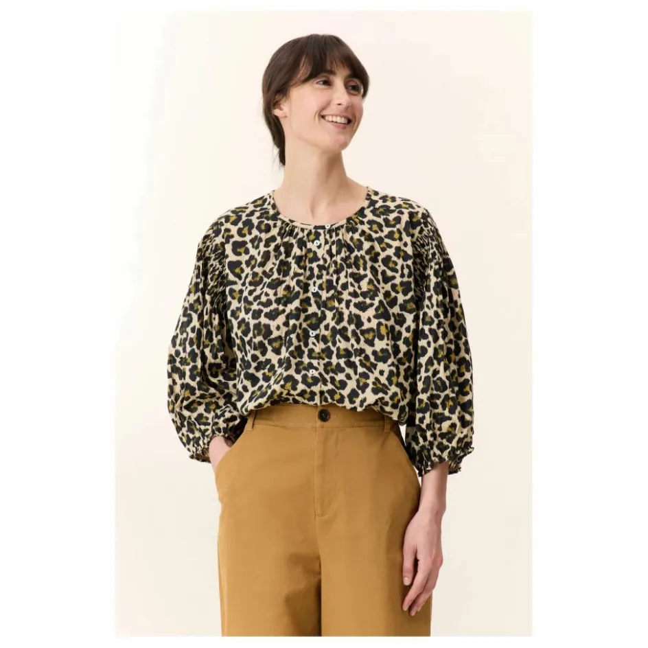 Femme Leon & Harper Blouses, Chemises*Blouse Corso Léopard Coton Bio |