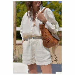 Outlet Marlot Paris Blouse Dahlia Seersucker - Collection Femme | Ecru
