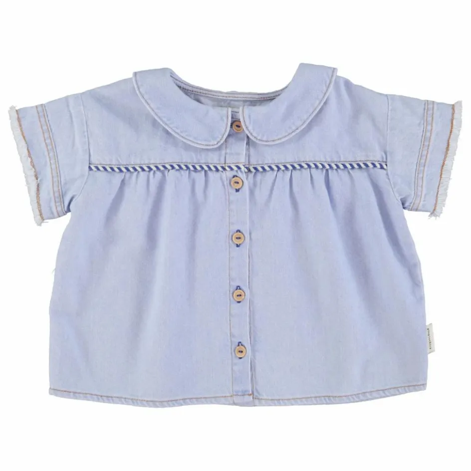 Outlet Piupiuchick Blouse Denim | Bleu jean