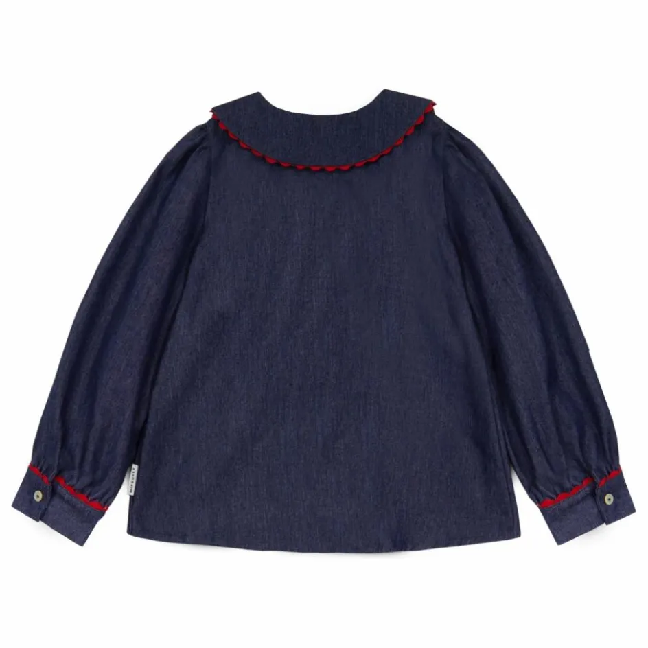 Sale Blouse en Jean Col Claudine Cecilia | Enfant Blouses, T-Shirts|Blouses, T-Shirts