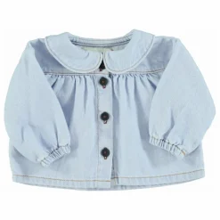 Outlet Blouse en Jean Col Claudine | Enfant Blouses, T-Shirts|Blouses, T-Shirts