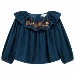Online Louise Misha Blouse Eneila Coton Bio | Bleu jean