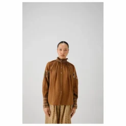 CORD Blouse Farmer Bloom Brodée ||Femme Blouses, Chemises