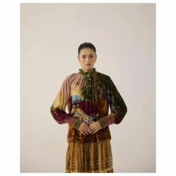 Clearance CORD Blouse Farmer Lakeside Velours | Bordeaux