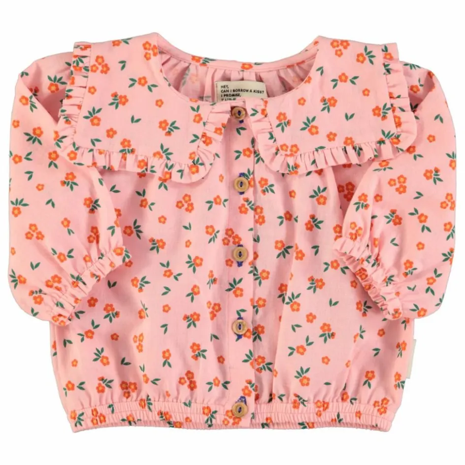 Enfant Piupiuchick Blouses, T-Shirts|Blouses, T-Shirts*Blouse Fleuri Coton Bio |