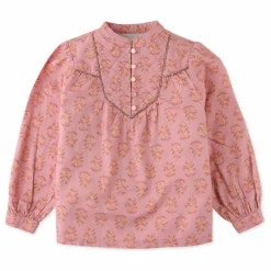 Outlet Gingersnaps Blouse Fleurs Lurex | Rose
