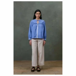 Discount Blouse Hyacia Chambray Coton Bio - Collection Femme | Femme Blouses, Chemises