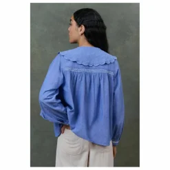 Discount Blouse Hyacia Chambray Coton Bio - Collection Femme | Femme Blouses, Chemises