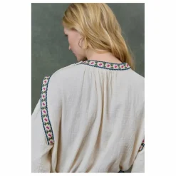 Femme Louise Misha Blouses, Chemises*Blouse Izza Double Gaze de Coton Bio - Collection Femme |