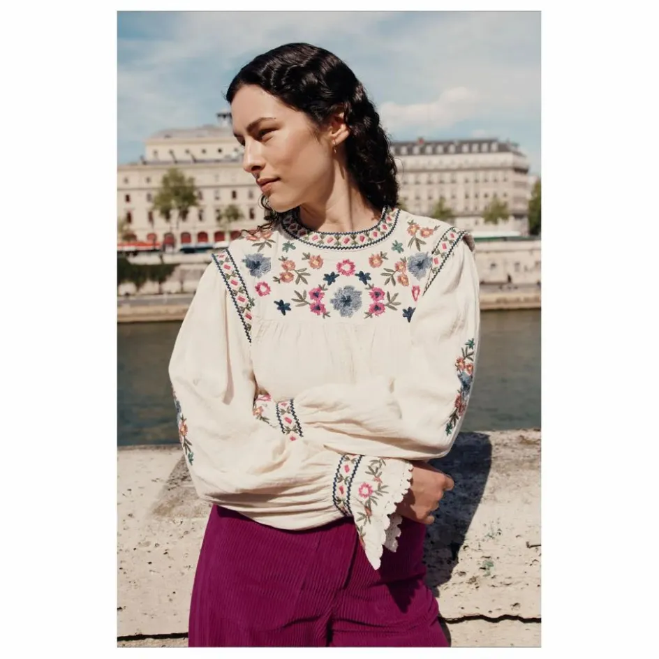 Femme Louise Misha Blouses, Chemises*Blouse Izza Double Gaze de Coton Bio - Collection Femme |